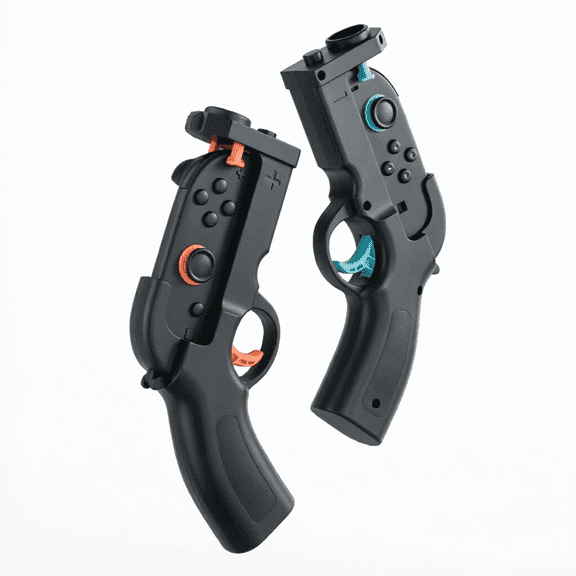 For Game Gun Controller Grip Compatible with Nintendo Switch 2 Joy-Con, 2 Pack Motion Sensing Shooting Game Handle, Ergonomic Shooting Game Accessory for NS2 Shooting Games