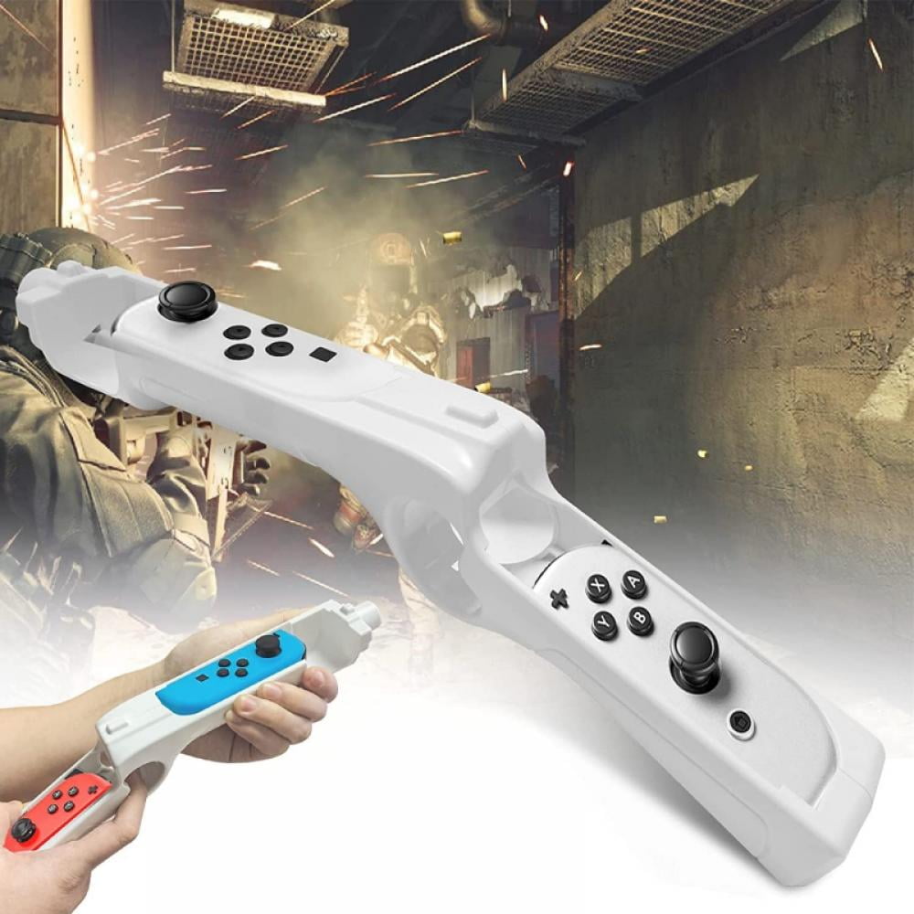 Game Gun Controller for N-Switch OLED JoyCons - Compatible with Nintendo Switch Gun Shooting Games