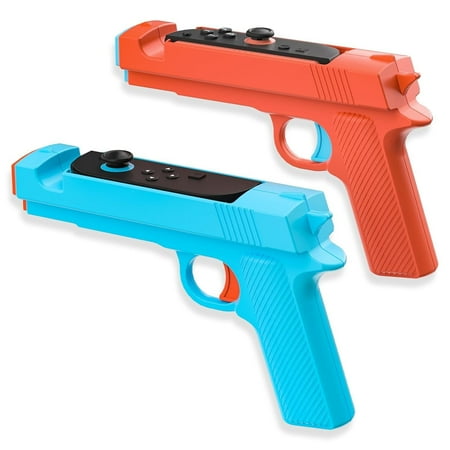 Game Gun for Nintendo Switch 2 JoyCon, Controller Grip for Sniper Elite, Hunting Simulator, for Wolfenstein 2, for Splatoon, for Big Buck Hunter Arcade and Other Switch Shooting Games, 2 pack