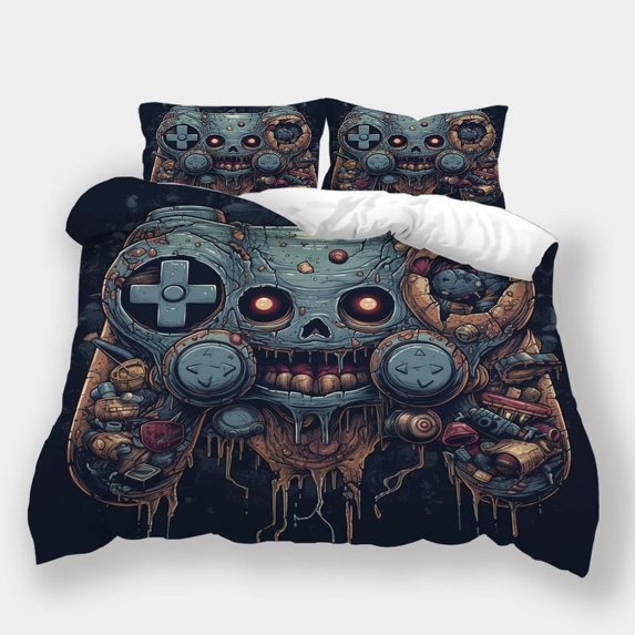Game Handle Printed Bedspreads Teenager Fashion Design Duvet Cover Pillowcase Bed Set,Full (80"x90")