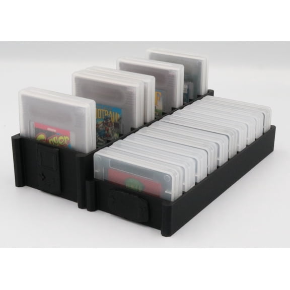 Game Holder for Game Boy Color, Original, Advance - Holds 12 & 10 Cases