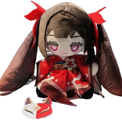 Game Honkai ：Fumo Plush Star Rail Pom-Pom Pamu Conductor Rabbit Plushie Stuffed Plush Doll Body Toy Cosplay (Body and Clothes）