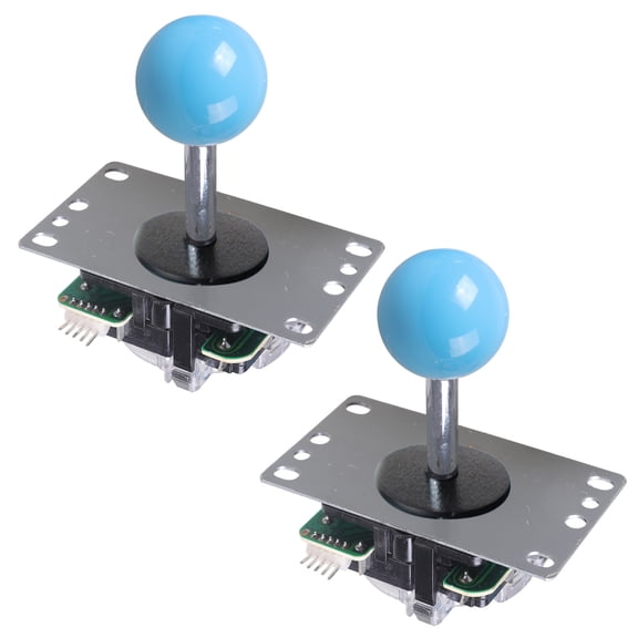 Game Joystick Plastic & Metal Long Handle Joystick Competition Joystick Pair for Home Entertainment & Game Studios