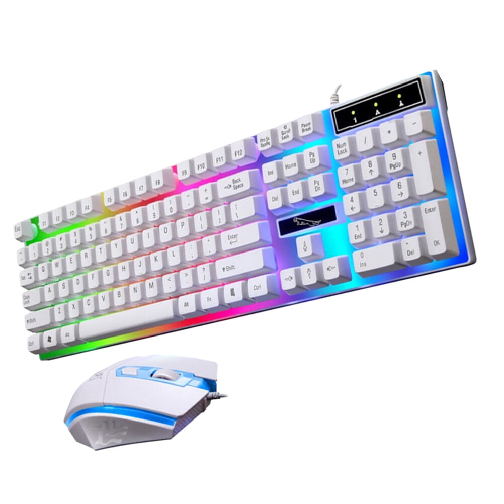 Game Keyboard Backlit Mechanical Corded Wired Keyboards Gameing USB