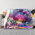 thumbnail image 1 of Game Kirby Flannel Blanket Cozy Ultra-Soft Micro Throw Blanket For Bed Sofa Couch Car Office Camping Travel All Season Fleece Blanket 40"x30", 1 of 8