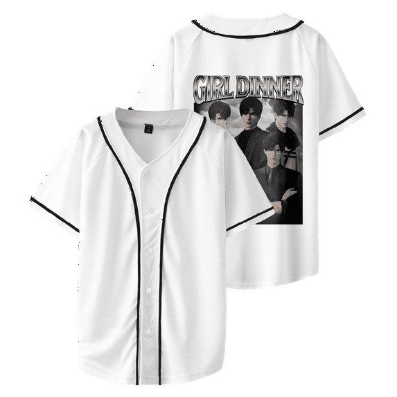 Game Love and Deepspace Merch Girl Dinner Baseball Shirt Unisex Short Sleeve Casual Shirts