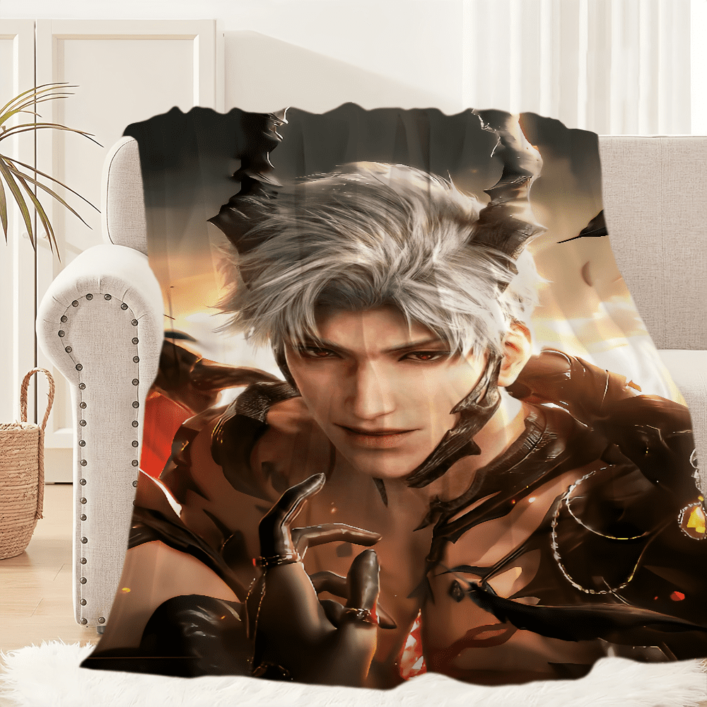 Game Love and Deepspace Sylus Warm Soft Plush Nap Blankets Sofa for