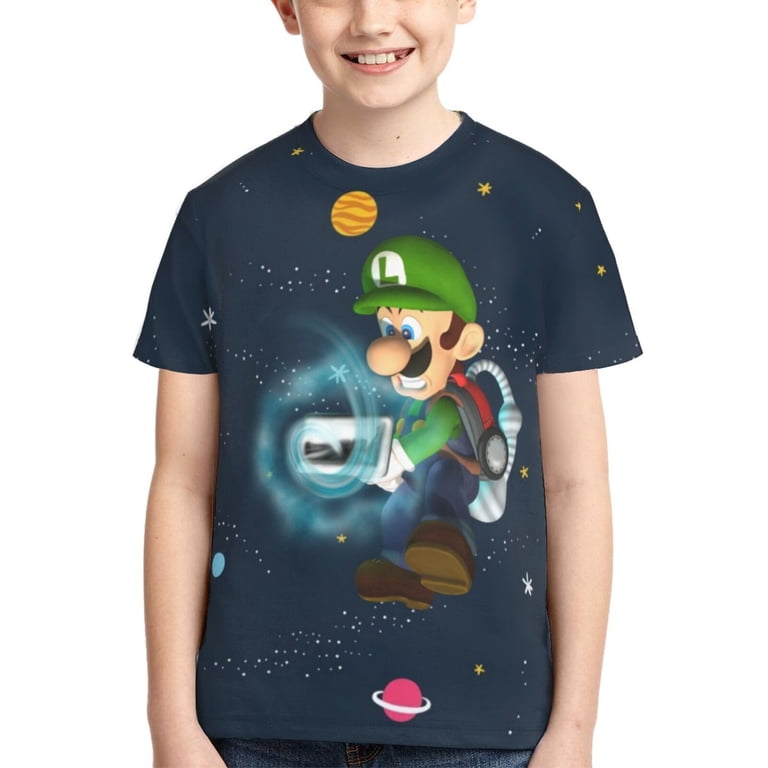 LUIGI Themed Cotton T-Shirt - Unisex Basic Tee From The Goozler