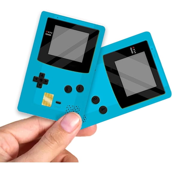 Game Machine Theme Credit Card Skin Sticker, Cute Waterproof Skins Cover for Bank, EBT, Key, Transportation, ID (4 Pack)