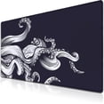thumbnail image 1 of Game Mat Black Gaming Mouse Pad Extra Large Mouse Pads Computer Desk Accessories for Men Computer Mats Mousepad XXL Non-Slip Rubber Base 35.4 X 15.7 for Game Office, Octopus, 1 of 6
