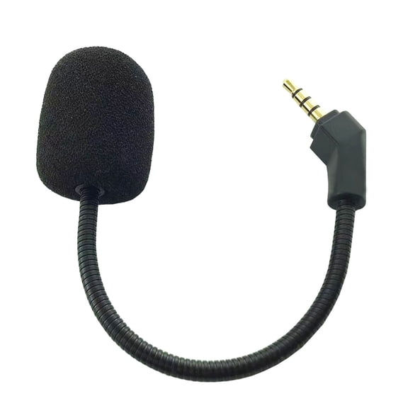 Game Mic Replacement for 7.1 Headsets, 3.5mm Microphones Boom with Cover