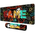 thumbnail image 1 of Game Mouse Pad 31.5x11.8 Inches Cartoon Game Console Handle Graphic Printed Mouse Pad for Home Office Gaming Work BDLSMN52, 1 of 6