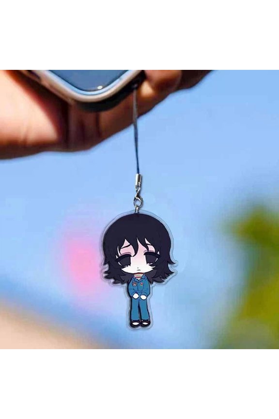Game Mouthwashing Cosplay Keychain Unisex Acrylic Keyring Key Chain Rope Phone Chain Bag Pendant Accessories Prop
