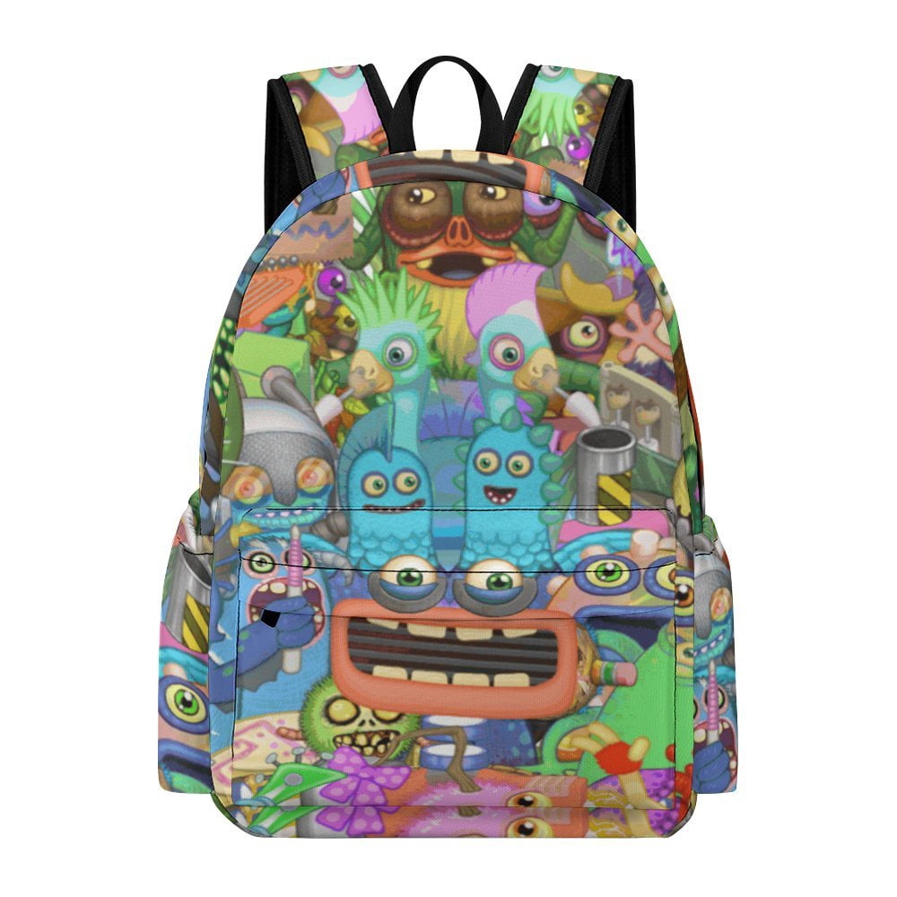 Game My Singing Monsters Adjustable Backpack Laptop Daypack Student ...