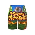 thumbnail image 1 of Game My Singing Monsters Dawn of Fire Boy's Board Shorts Teen Swim Trunks Drawstring Quick Dry Beach Shorts Summer Swimsuits with Mesh Lining and Pockets, 1 of 8