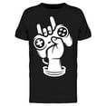 thumbnail image 1 of Game N Roll Hand Gesture Sketch T-Shirt Men -Image by Shutterstock, Male Small, 1 of 4