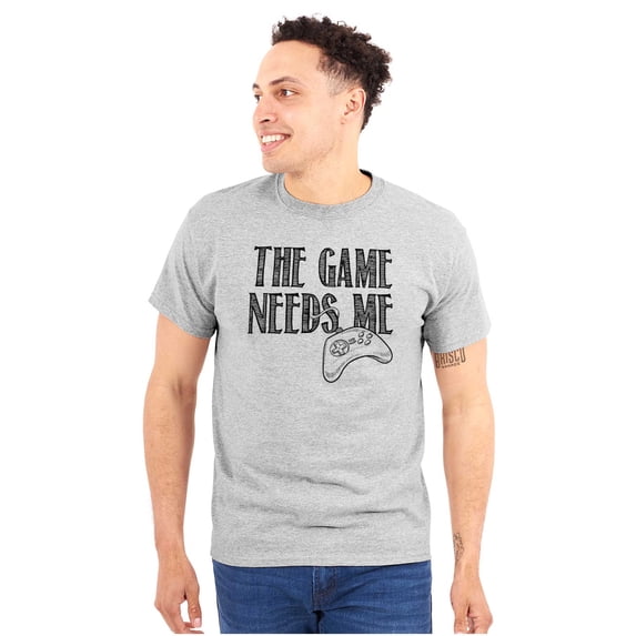 Game Needs Me PC Gamer Nerdy Geeky Plus Size Crewneck Graphic Tee Shirt Brisco Brands 3X