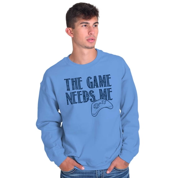 Game Needs Me PC Gamer Nerdy Geeky Unisex Plus Fleece Graphic Sweatshirt Brisco Brands 4X