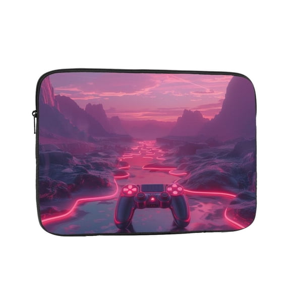 Game Neon Cyberpunk Style Laptop Sleeve Bag Compatible With MacBook Air / Pro iPad MateBook Tablet Surface HP Lenovo Dell ASUS Acer Laptop Computer Protective Size: 17 inch