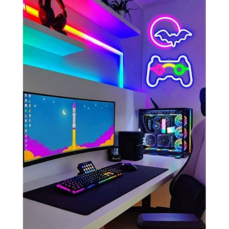 Game Neon Sign Gamepad Shape Led Neon Signs For Gamer Room Wall