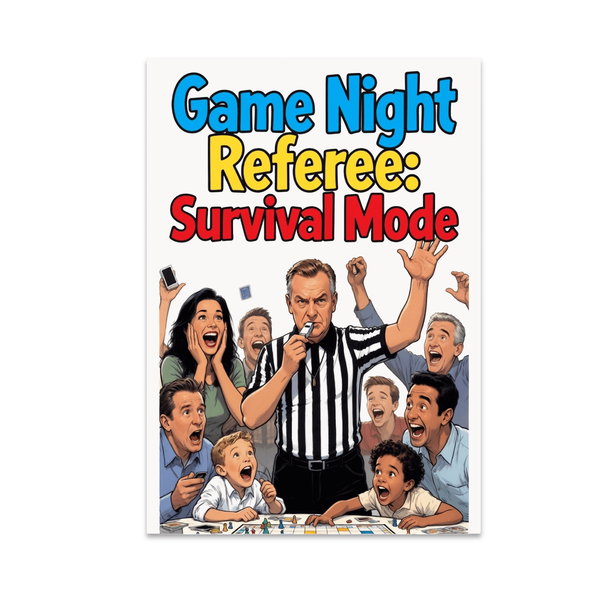Game Night Referee Survival Mode - Family Board Game Enthusiast - 13x19 Poster Print