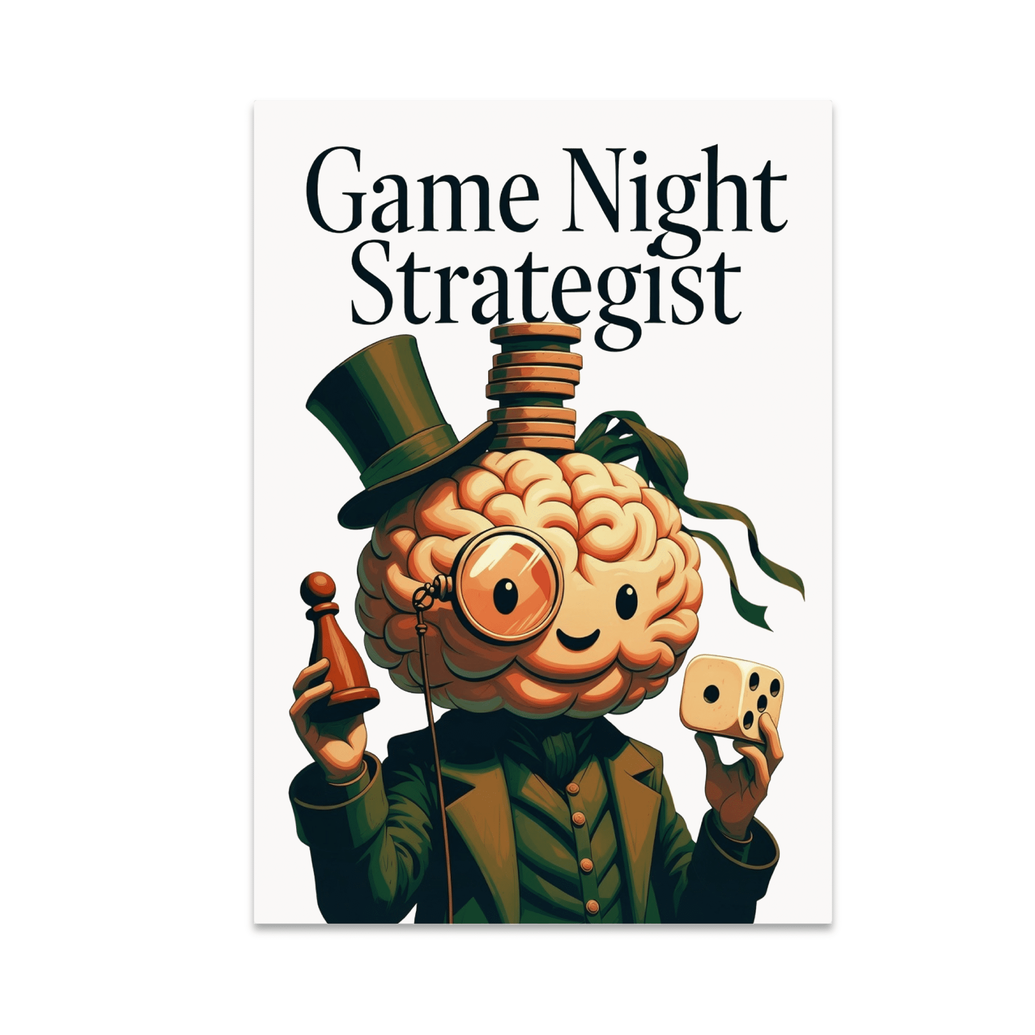 Game Night Strategist Poster - Board Game Enthusiast - 13x19 Poster ...