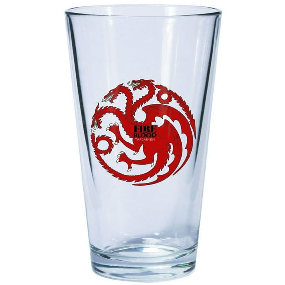 Game Of Thrones Deluxe Pint Glass Targaryen Sigil