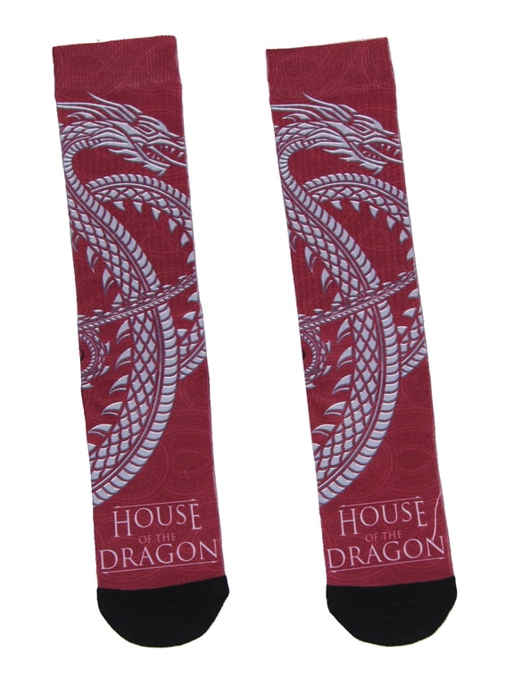 : House Of The Dragon Crew Socks For Men Women Sublimated Socks 1 Pair