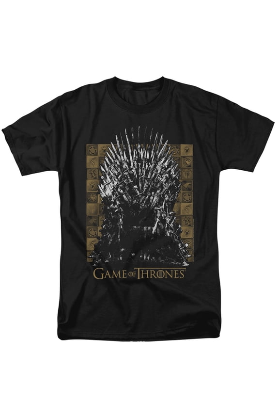 Iron Throne Unisex Adult T Shirt, Charcoal, X-Large