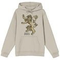 thumbnail image 1 of Game Of Thrones Lion Sigil Art Juniors Sand Hooded Sweatshirt-Large, 1 of 7