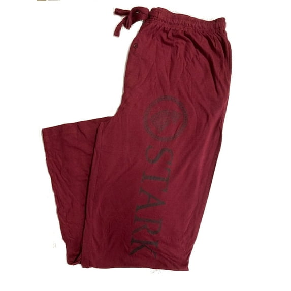 Game Of Thrones Mens Stark Sleep Pants, Brugandy, XXL