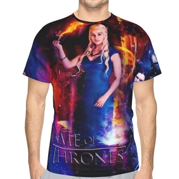Game Of Thrones T Shirt 3d Printed Crewneck Graphic Short Sleeve Tees For Mens