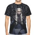 thumbnail image 1 of Game Of Thrones T Shirt 3d Printed Crewneck Graphic Short Sleeve Tees For Mens, 1 of 6