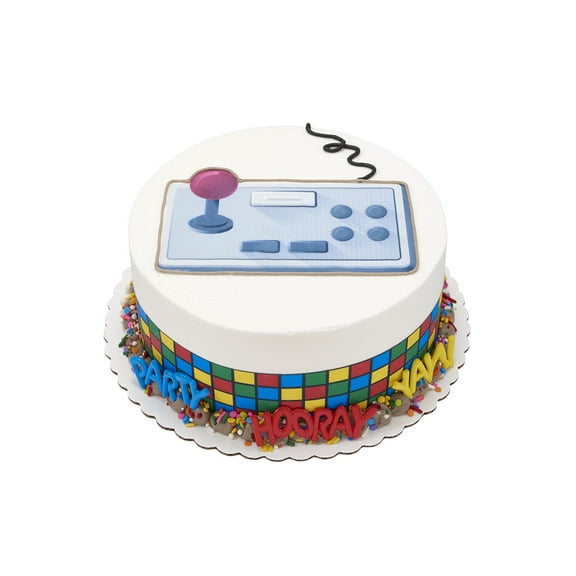 Game On Double Layer Round Cake