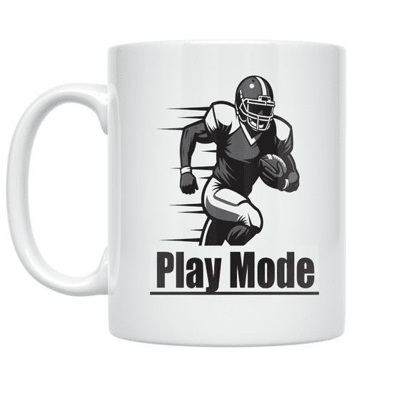 Game On Football Player Art - Sports Fan - 11 oz Ceramic Coffee Mug