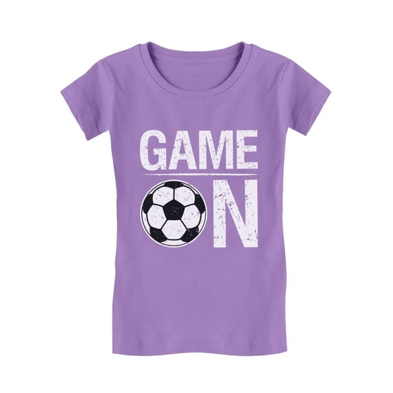 Game On! Gift for Soccer Lover / Player Toddler/Kids Girls' Fitted T-Shirt 2T Lavender