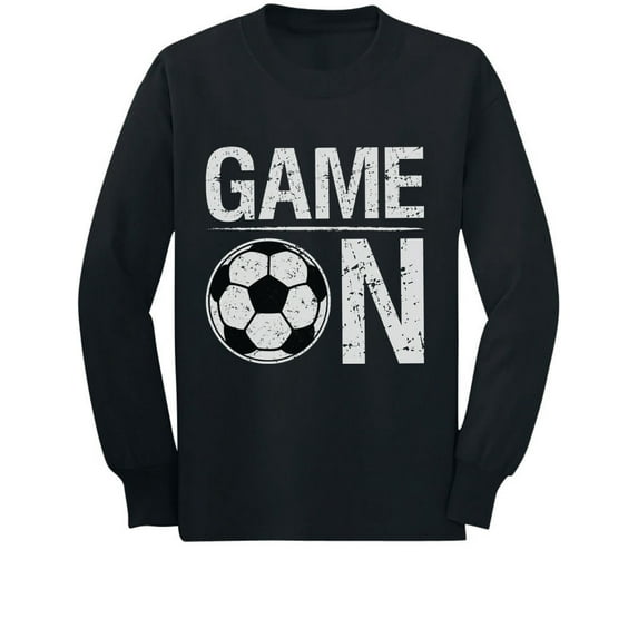 Game On! Gift for Soccer Lover / Player Toddler/Kids Long sleeve T-Shirt 5/6 Black