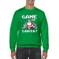 thumbnail image 1 of Game On, Santa! Sweatshirt Men -Smartprints Designs, Male Large, 1 of 4