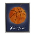 thumbnail image 1 of Stupell Industries Game On Slam Dunk Gray Framed Floater Canvas Wall Art, design by Christine Simpson Art, 1 of 9