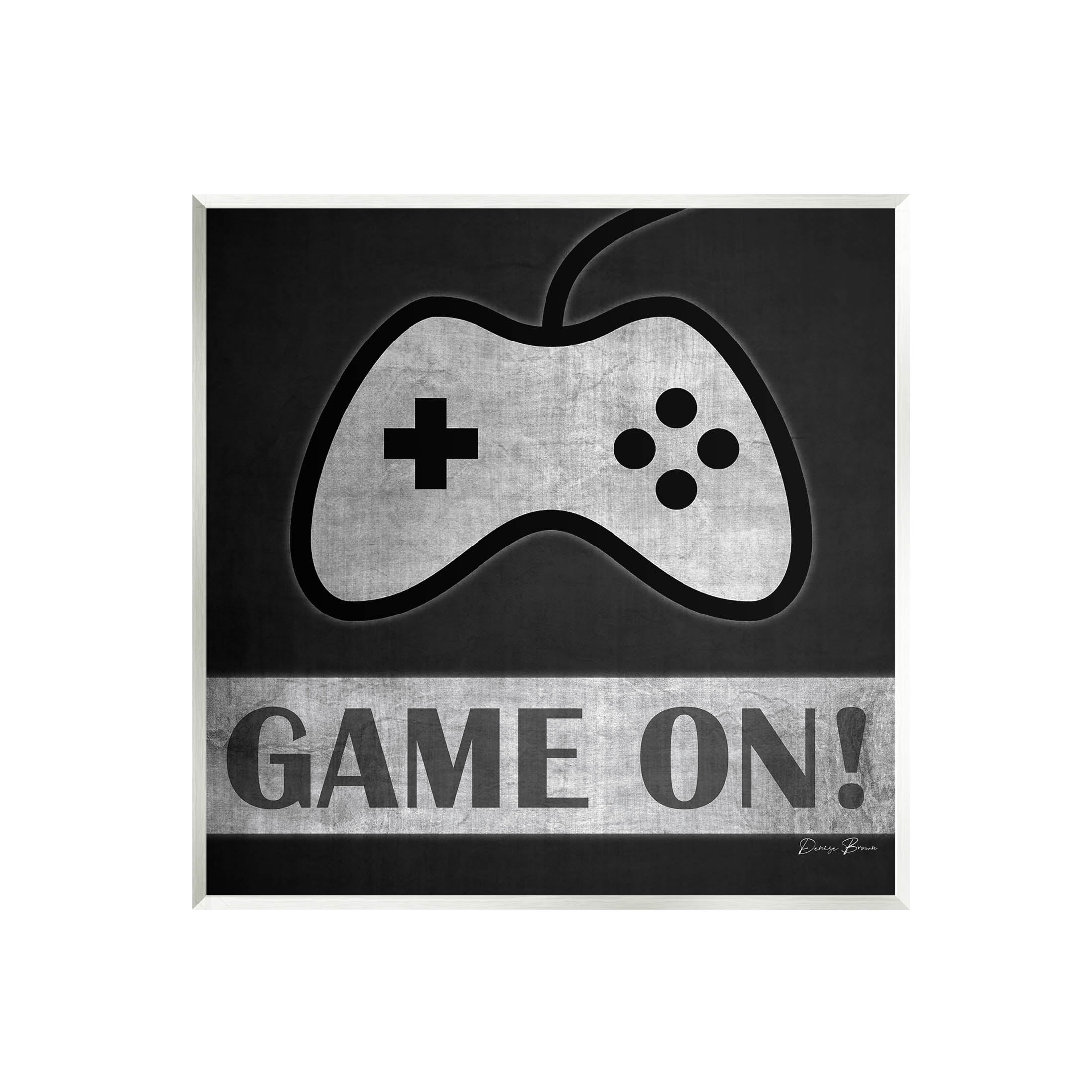 Game On Video Gaming Phrase Art for Kids Graphic Art Unframed Art Print Wall Art