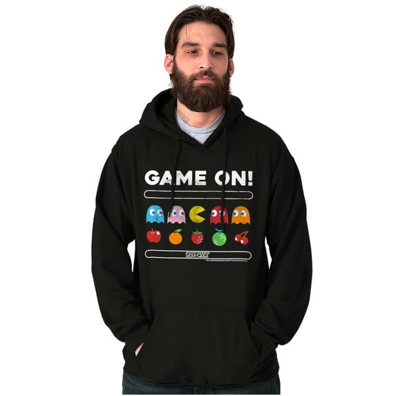 Game On Vintage 80s PACMAN Gamer Hoodie Sweatshirt Women Men Brisco Brands S