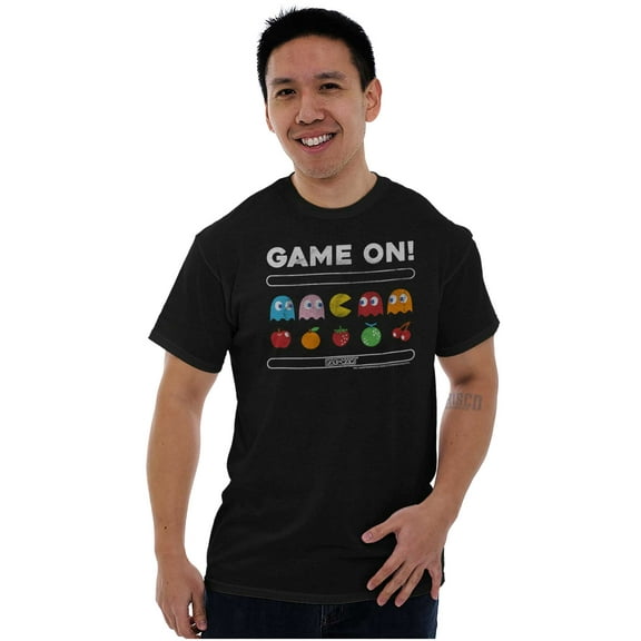 Game On Vintage 80s PACMAN Gamer Men's Graphic T Shirt Tees Brisco Brands M
