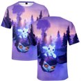 thumbnail image 1 of Game Ori and the Will of the Wisps Merch 3D Print Crewneck Short Sleeve Summer Men Women's Novelty Kawaii style Streetwear T-Shirt, 1 of 7