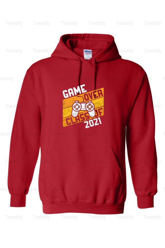 Game Over Class Of 2021 Funny Graduation Retro Hoodie M3081581, Up to Size 5XL