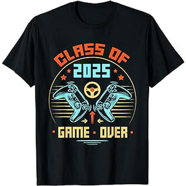 Game Over Class Of 2025 Shirt Students Funny Graduation TShirt