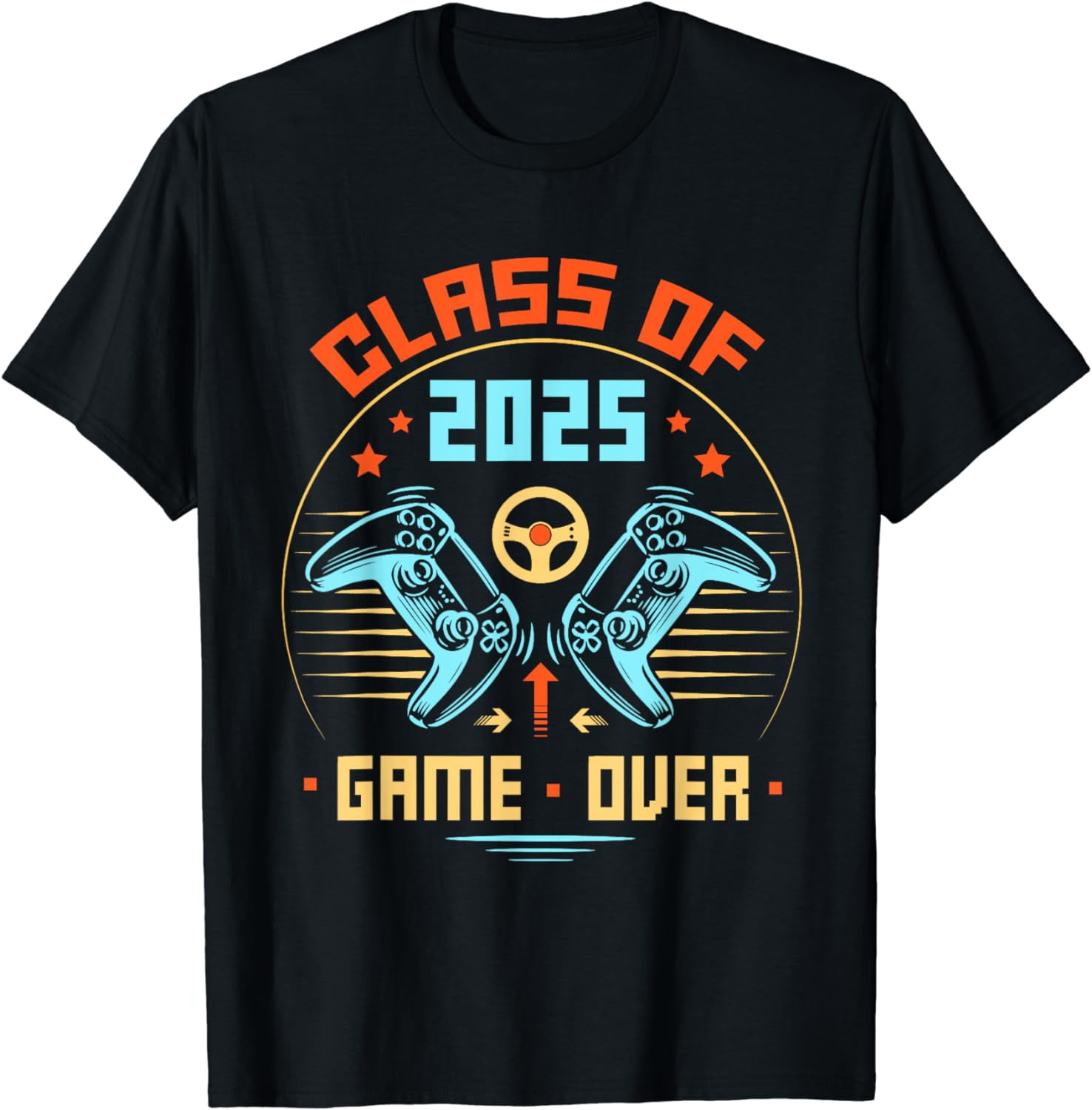 Game Over Class Of 2025 Shirt Students Funny Graduation TShirt