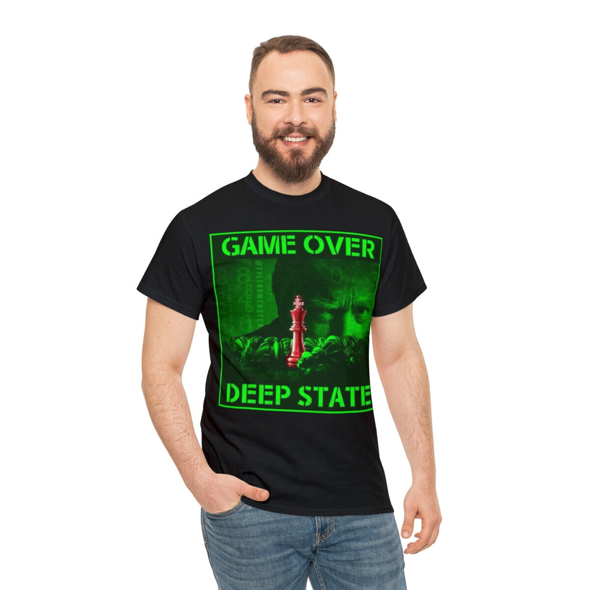 Game Over Deep StateTrump 2024 Unisex Short Sleeve Tee