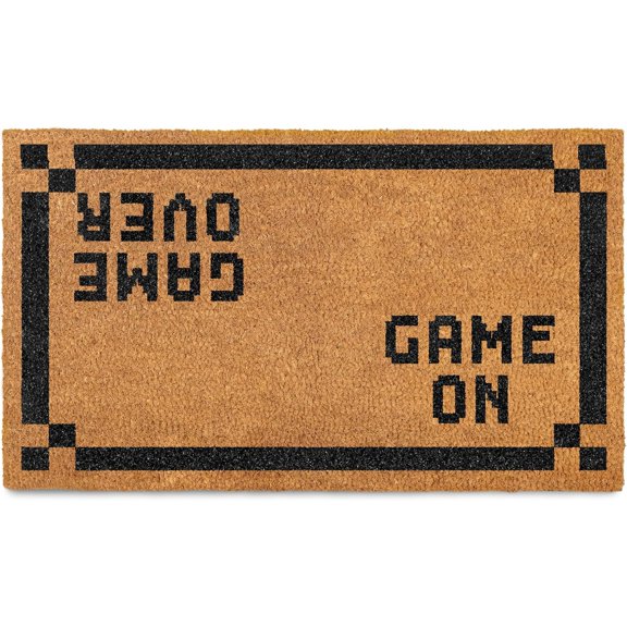 Game Over Door Mat 30x17 Inch, Nerd Welcome Mat for Covered Outdoor Area, Funny Nerd Gift, Nerdy Doormat, Nerdy Decor, Geek Decor, Anime Gamer Gift