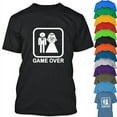 thumbnail image 1 of Game Over Funny T-Shirt Game Over Wedding TEE Funny Party Outfit Color Black Small, 1 of 2