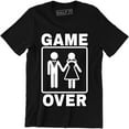 thumbnail image 1 of Game Over Funny Wedding Night Wife Husband Marriage Men's T-Shirt, 1 of 4